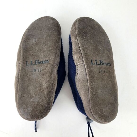 LL BEAN fleece slippers 10/11 little kids - Picture 5 of 6
